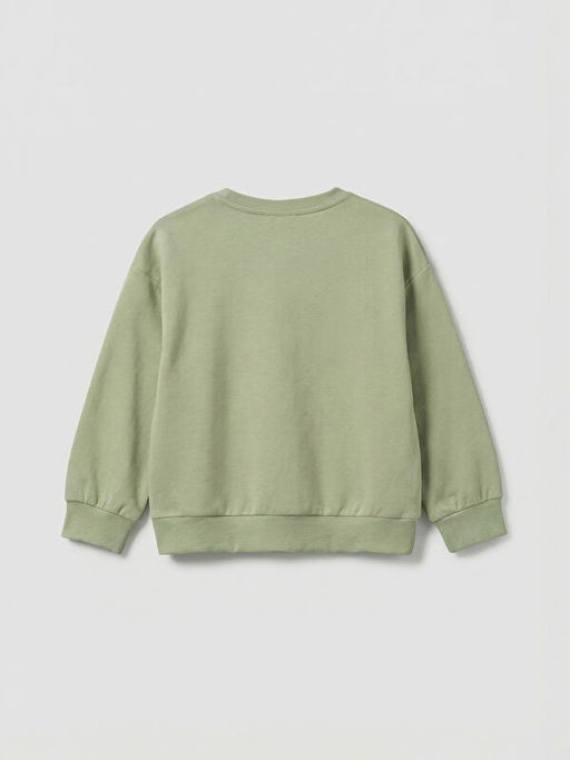 Bask?l? K?z ?ocuk Soft Touch Sweatshirt