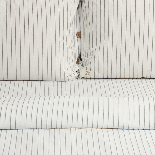 Постельное бельё Этель 1.5 сп White stripes 155х210 см,160х240 см,50х70-2шт, 100% жатый хлопок, 140 гр/м2  фото 3