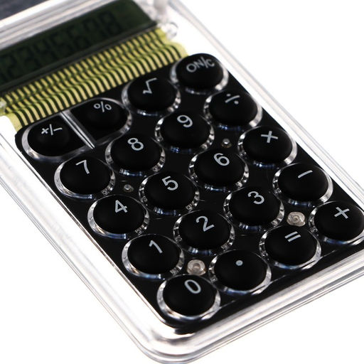 Калькулятор настольный 8-разрядный, KS-005, прозрачный корпус