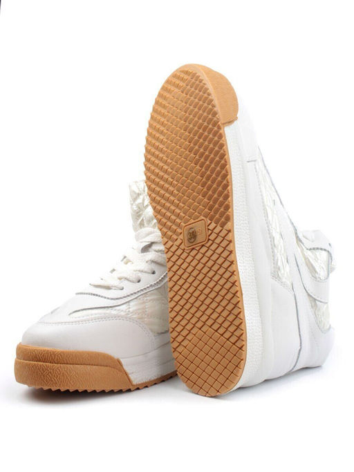 04-P48-2Z MILK WHITE Ботинки зимние женские (искусственная кожа и шерсть)