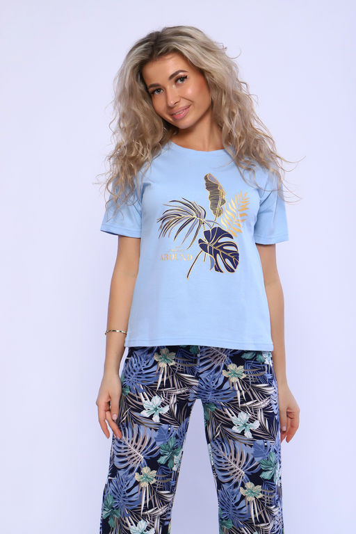 Костюм натали 71102 футболка и брюки из хлопка фото 14