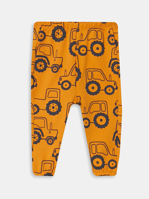 Bisiklet Yaka Uzun Kollu Bask?l? Erkek Bebek Sweatshirt ve Pantolon 2li Tak?m - Waikiki фото 3