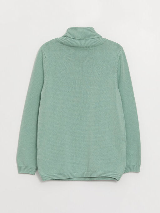 Bal?k?? Yaka Basic Uzun Kollu K?z ?ocuk Triko Kazak - Waikiki фото 3