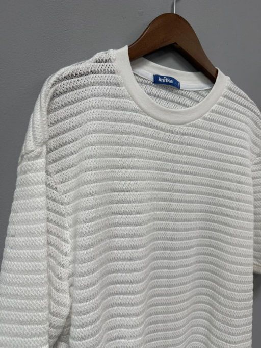 Футболка сердечки-рюши-жаккард хлопковая - Knitka wear фото 30