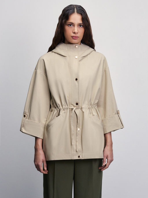 Куртка с капюшоном на кулиске / Zarina  фото 3