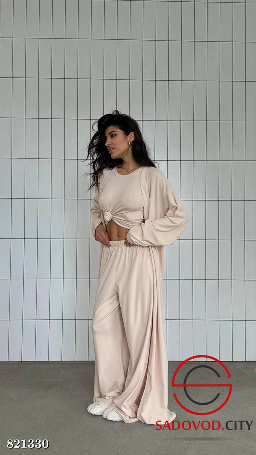 Костюм тройка футболка+штаны+кардиган - Bruno фото 3