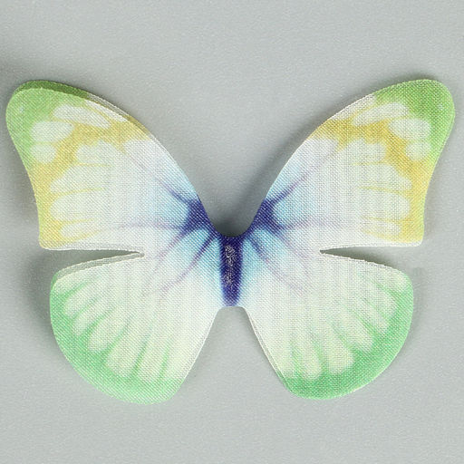 Декор для творчества «Бабочка», двухслойный, набор 12 шт., размер 1 шт. — 5×4 см, цвет зелёный