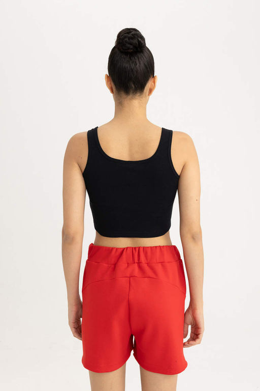 DeFactoFit NBA Chicago Bulls Укороченная майка с круглым вырезом фото 5