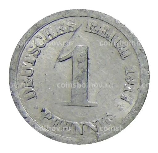 1 пфенниг 1917 года F Германия
