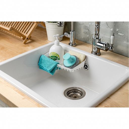 ДЕРЖАТЕЛЬ ПОДВЕСНОЙ НА ПРИСОСАХ HELPER, 236х125х79 ММ (Белый) - Econova фото 2