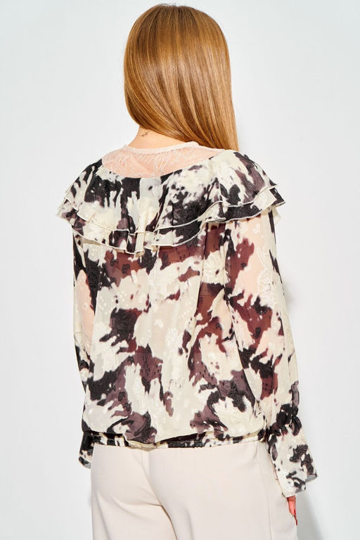 Блуза LAIKONY 214 бежево- коричневый фото 9