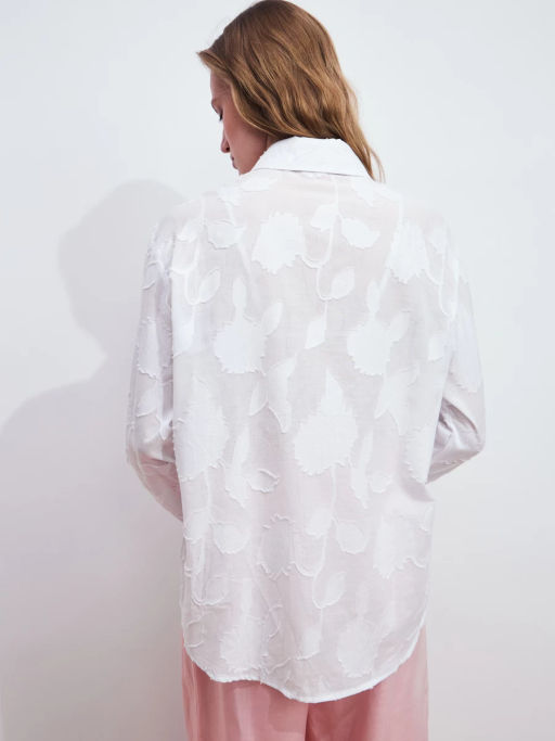 Свободная рубашка из хлопка ZR2605022005-2 / Zarina