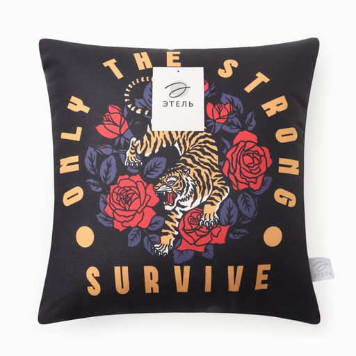 Подушка декоративная Этель Survive 40х40 см, велюр, 100% п/э  фото 5