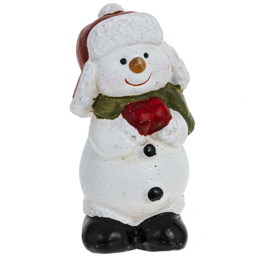 Фигурка декоративная "Снеговик" / "Пингвин" (блок 24шт), L3,5 W3 H6,5 см, 6в.