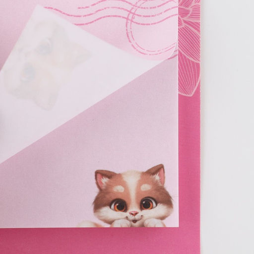 Блок бумаги 30 листов в конверте С 8 Марта