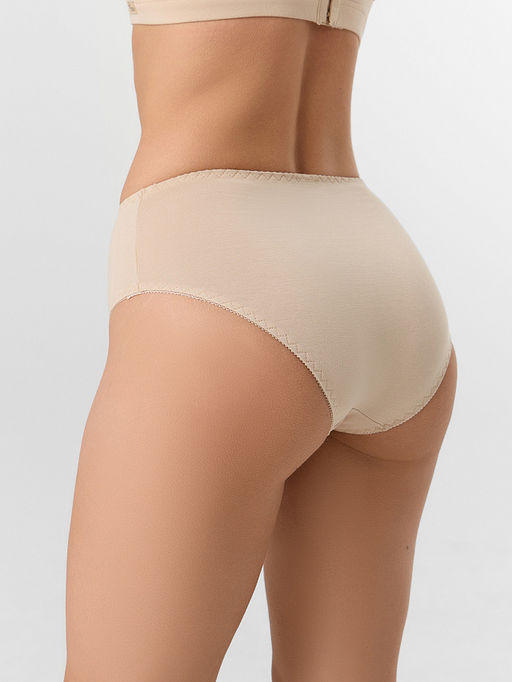 Цена за 2 штуки! Трусы макси женские бежевые - Mark formelle фото 3