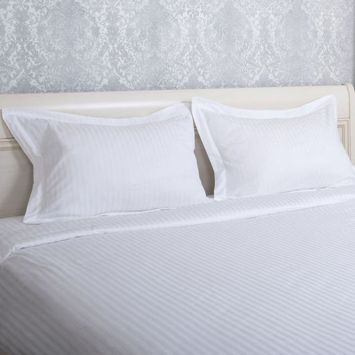 Простыня Атра евро 220х240 см сатин-страйп отбеленный 1х1 140г/м 100% хлопок  фото 2