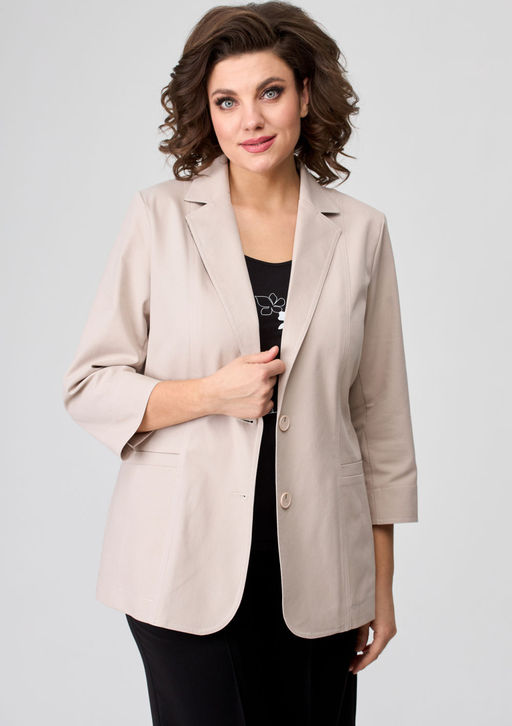 Жакет БелЭльСтиль 203 бежевый джинс фото 2