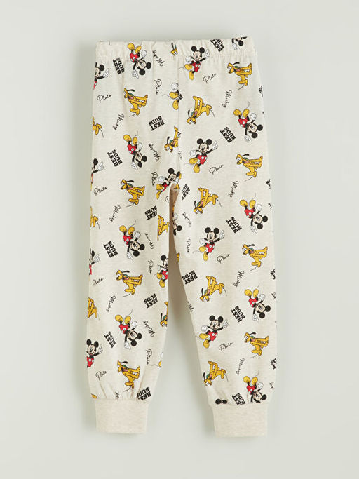 Beli Lastikli Mickey Mouse Bask?l? Erkek ?ocuk Pijama Alt