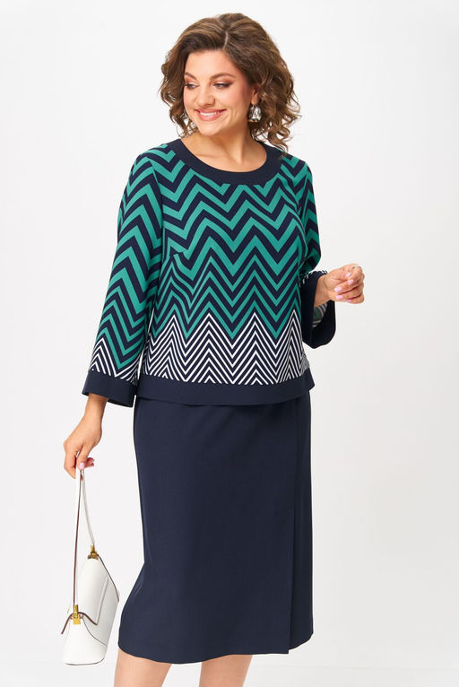 Костюм Aira Style 24126 Ментолово-синий