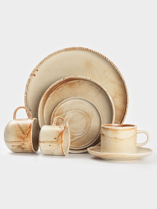 Салатник Magistro Organic brown, 600 мл, d=15.2 см, фарфор, бежевый фото 7