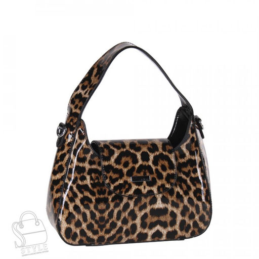 Сумка женская кожаная 9148 leopard brown Velina Fabbiano-Safenta в Новосибирске