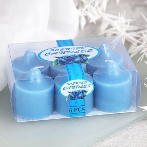 Свеча 6 штук 4,5х5 см / B719 /уп 48/96/ - Галеонтрейд фото 11