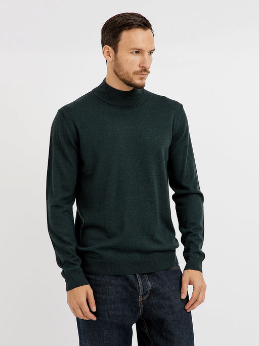 водолазка мужская базовая из шерсти - Glenfield фото 4