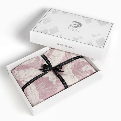 Покрывало хлопковое Этель Перья 200х2405 см, цвет фиолетовый, 100%хлопок, 300гр/м2  фото 6