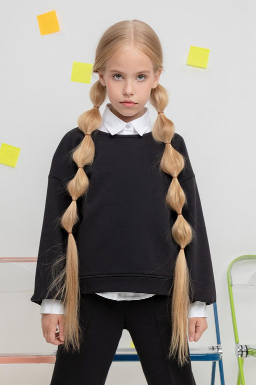 К 302153/черный джемпер для дев