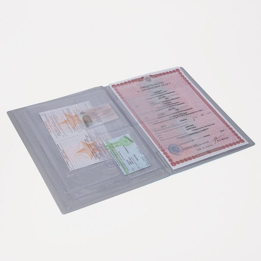 Папка для документов, 3 комплекта, цвет голубой - Simaland фото 4