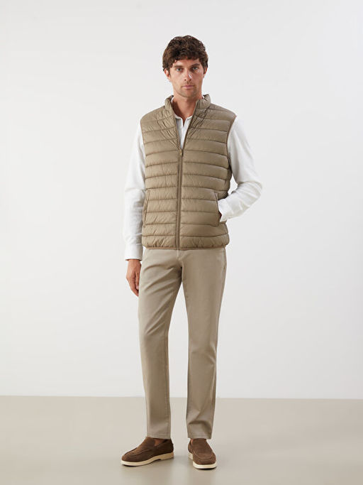 Standart Kal?p Dik Yaka Erkek ?i?me Yelek