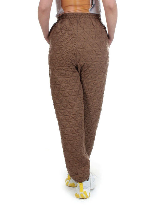 2780 BROWN Брюки спортивные зимние женские - Фабричный китай фото 6
