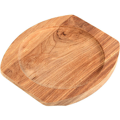 26802 Сковорода чугун 13см с дерев.подст. МВ(х12) - Mayer&boch фото 3