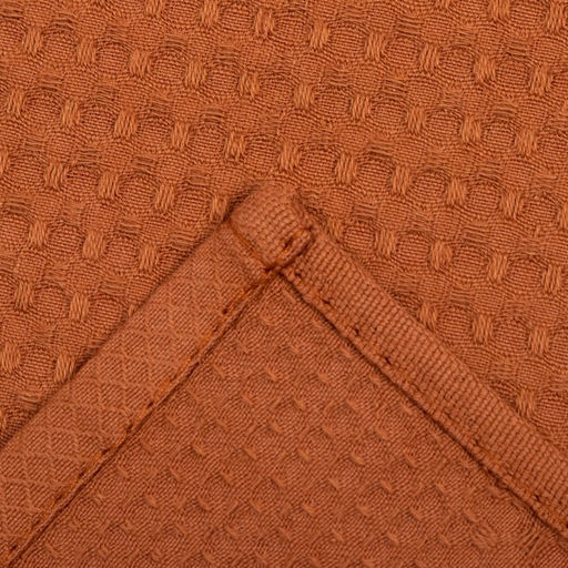 Полотенце Доляна цв. коричневый 35х60 см, 100% хл., крупная вафля 220 г/м2  фото 4