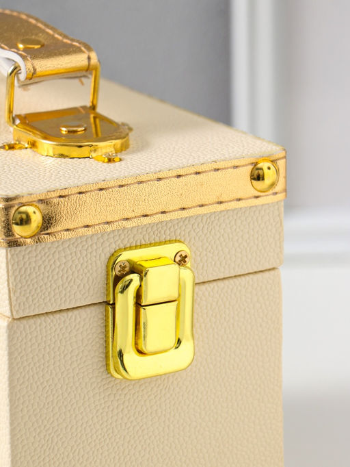 Шкатулка для украшений «Белый шоколад», с ручкой, 20×9×14 см