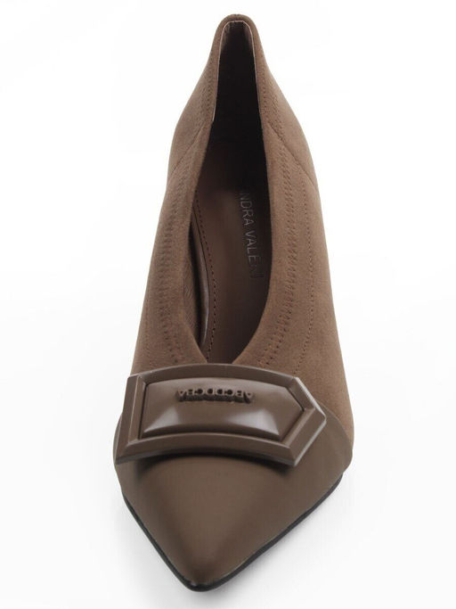 06-P1-7539 KHAKI Туфли женские (натуральная кожа, текстиль)