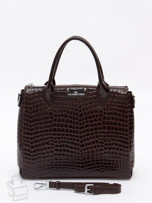 Сумка женская кожаная 1243-6Y coffee Polina&Eiterou