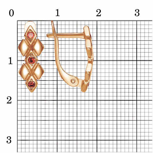 СЕРЬГИ 33815045-18 - Красная пресня фото 3