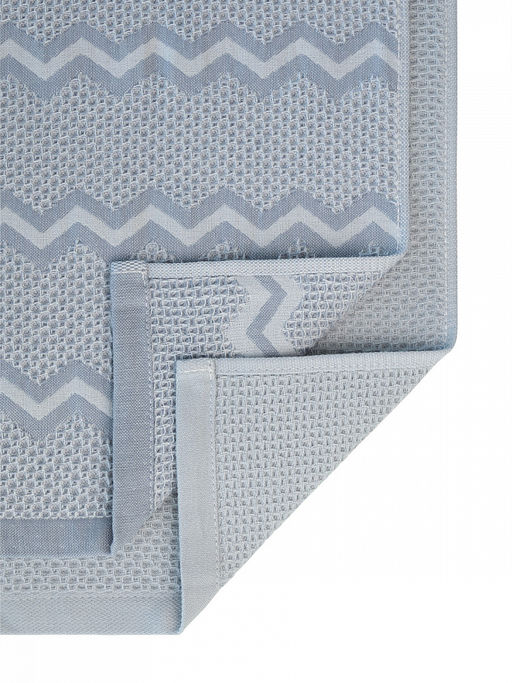 Набор кухонных полотенец 2шт 35x70 синий вафельное полотно - Denastia фото 3