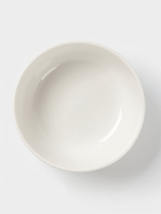 Салатник Доляна «Гуси», фарфор, 650 мл, 15.5×6 см, белый