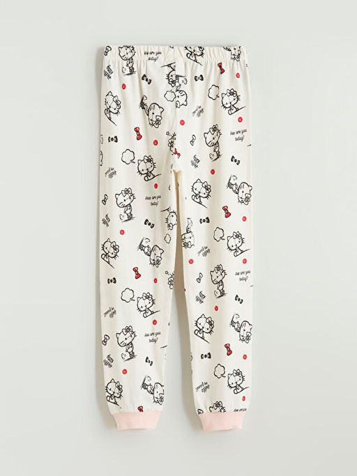 Hello Kitty Bask?l? K?z ?ocuk Pijama Alt?