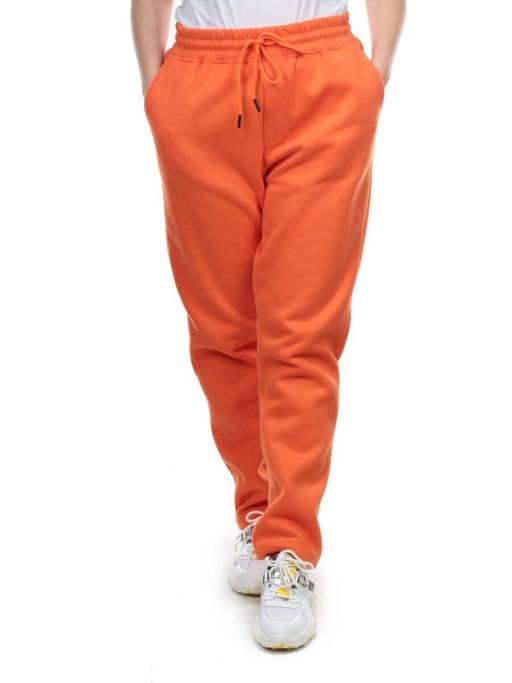 M045 ORANGE Брюки спортивные женские на флисе (100% хлопок) 7986 - Fashion фото 2