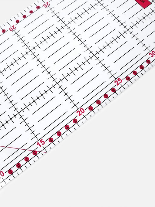Линейка для квилтинга и пэчворка, 45×15 см, s=3 мм, розовая