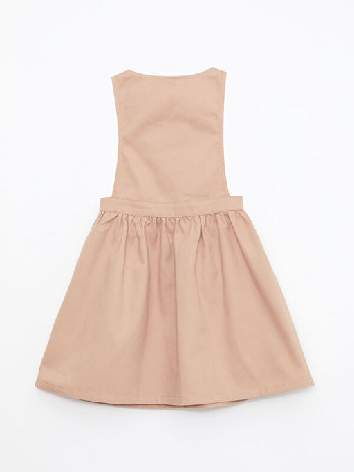 Bisiklet Yaka Bask?l? Gabardin K?z ?ocuk Elbise - Waikiki фото 2