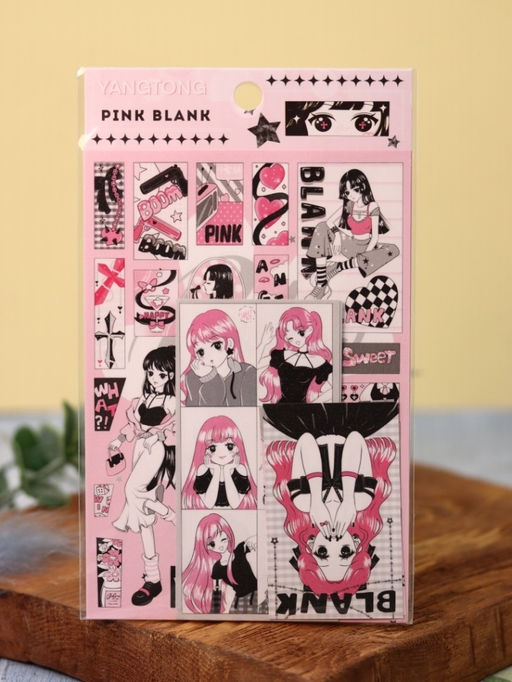 Наклейки "Pink girl"