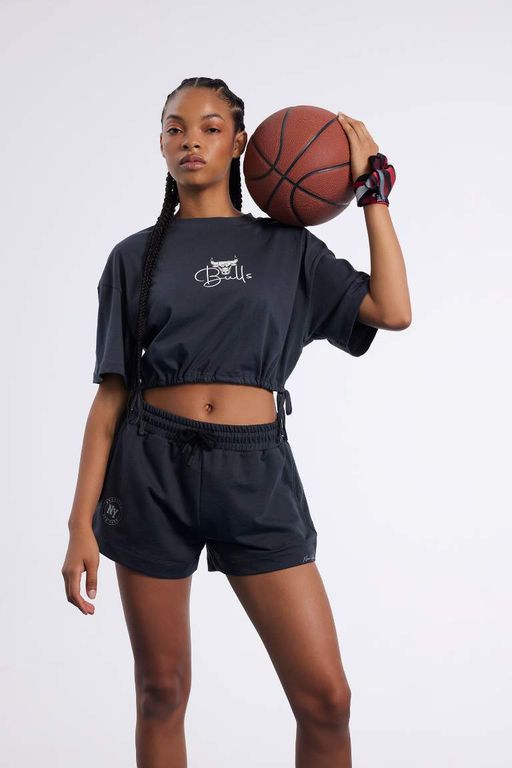 DeFactoFit Футболка с короткими рукавами и круглым вырезом NBA Chicago Bulls