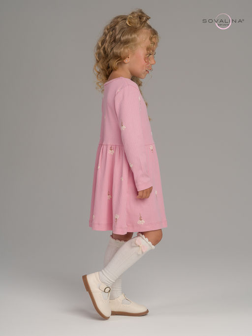 Платье Элла астра на пудре