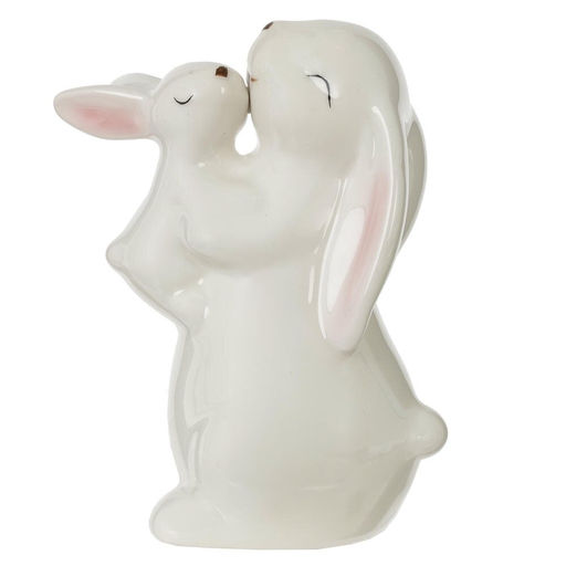 Фигурка декоративная "Зайцы", L9 W6,5 H11 см