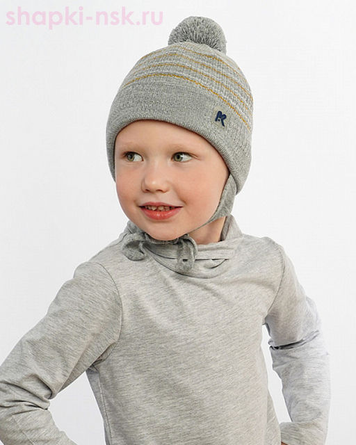 21906 B-W Шапка для мальчика (46-54)